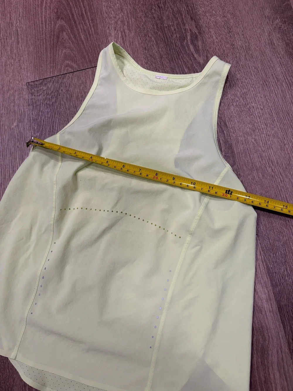 lululemon athletica Neon Yellow Racerback Tank Top